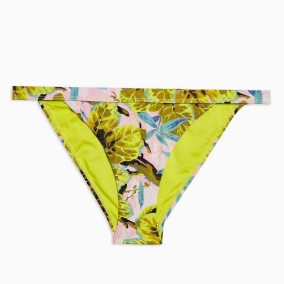 NWOT TOPSHOP Tropical Print Tanga Bikini Bottoms - Picture 3 of 7